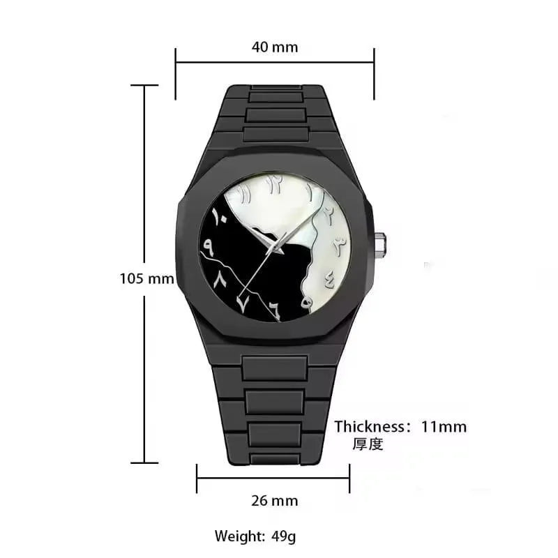 Black Arabic Dial Luxury Watch